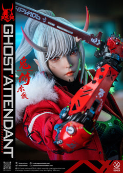 Preventa POP COSTUME GS-002 1/6 Ghost Attendant Red Remains modelo de figura de acción