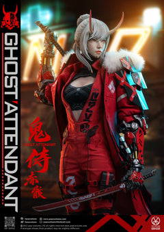 Preventa POP COSTUME GS-002 1/6 Ghost Attendant Red Remains modelo de figura de acción