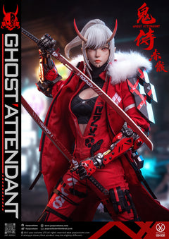 Preventa POP COSTUME GS-002 1/6 Ghost Attendant Red Remains modelo de figura de acción