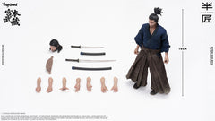 Vorverkauf HALF CRAFT 1/12 Miyamoto 6" Sammler-Actionfigur für Herren Modellspielzeug