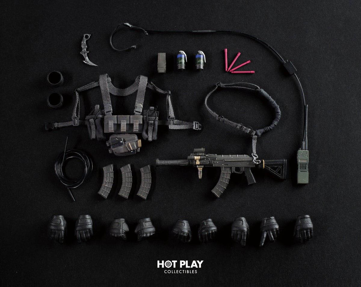 HOT PLAY HP001 1/12 Resident Zombie Evil Crisis Captain Wolf Hunter Chris Deluxe
