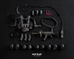 HOT PLAY HP001 1/12 Resident Zombie Evil Crisis Captain Wolf Hunter Chris versión de lujo