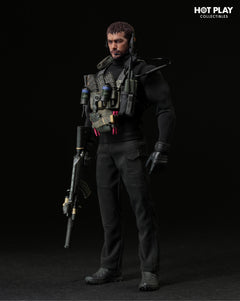 HOT PLAY HP001 1/12 Resident Zombie Evil Crisis Captain Wolf Hunter Chris versión de lujo