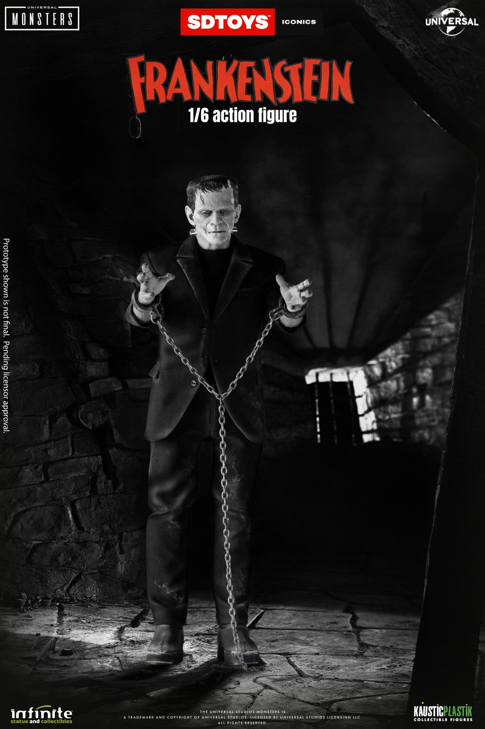 In Stock Infinite Statue 1/6 Frankenstein Collectible Male Action Figure Model Toy