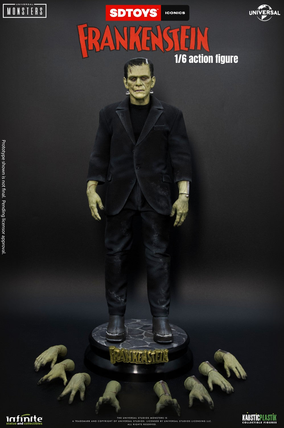 In Stock Infinite Statue 1/6 Frankenstein Collectible Male Action Figure Model Toy