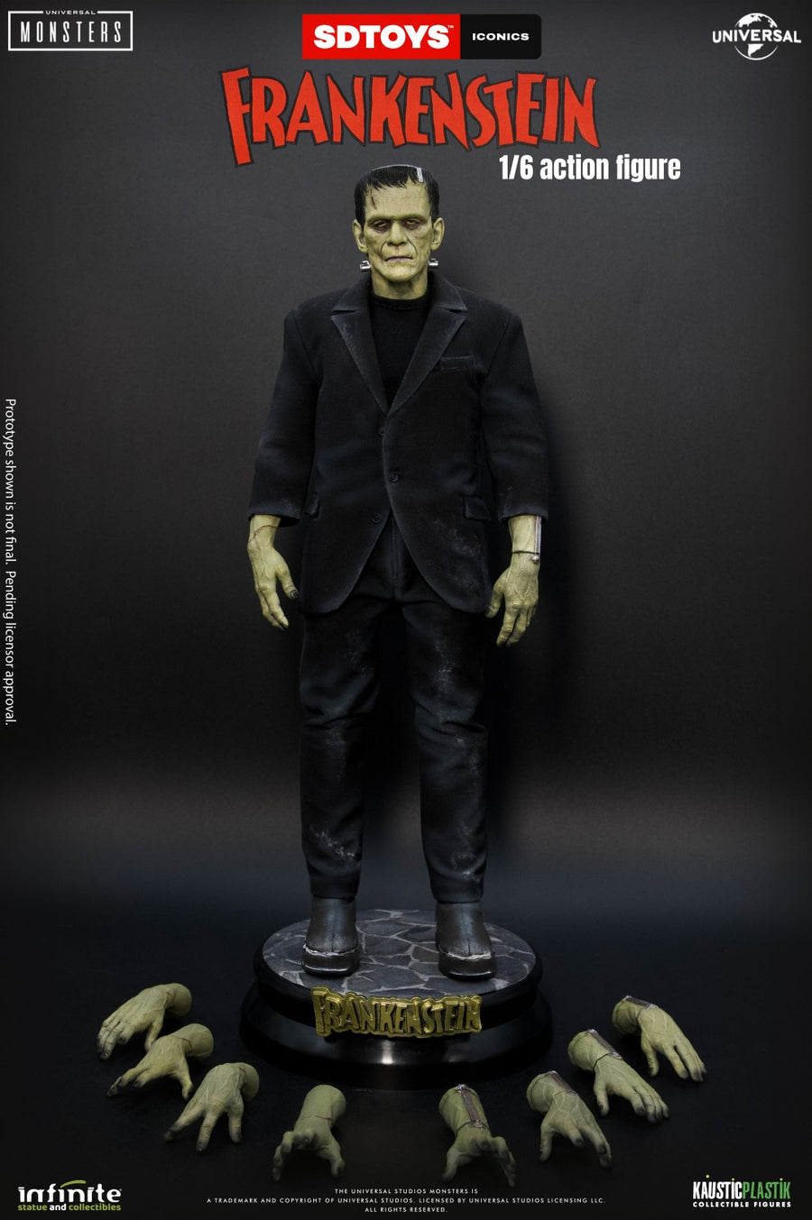In Stock Infinite Statue 1/6 Frankenstein Collectible Male Action Figure Model Toy