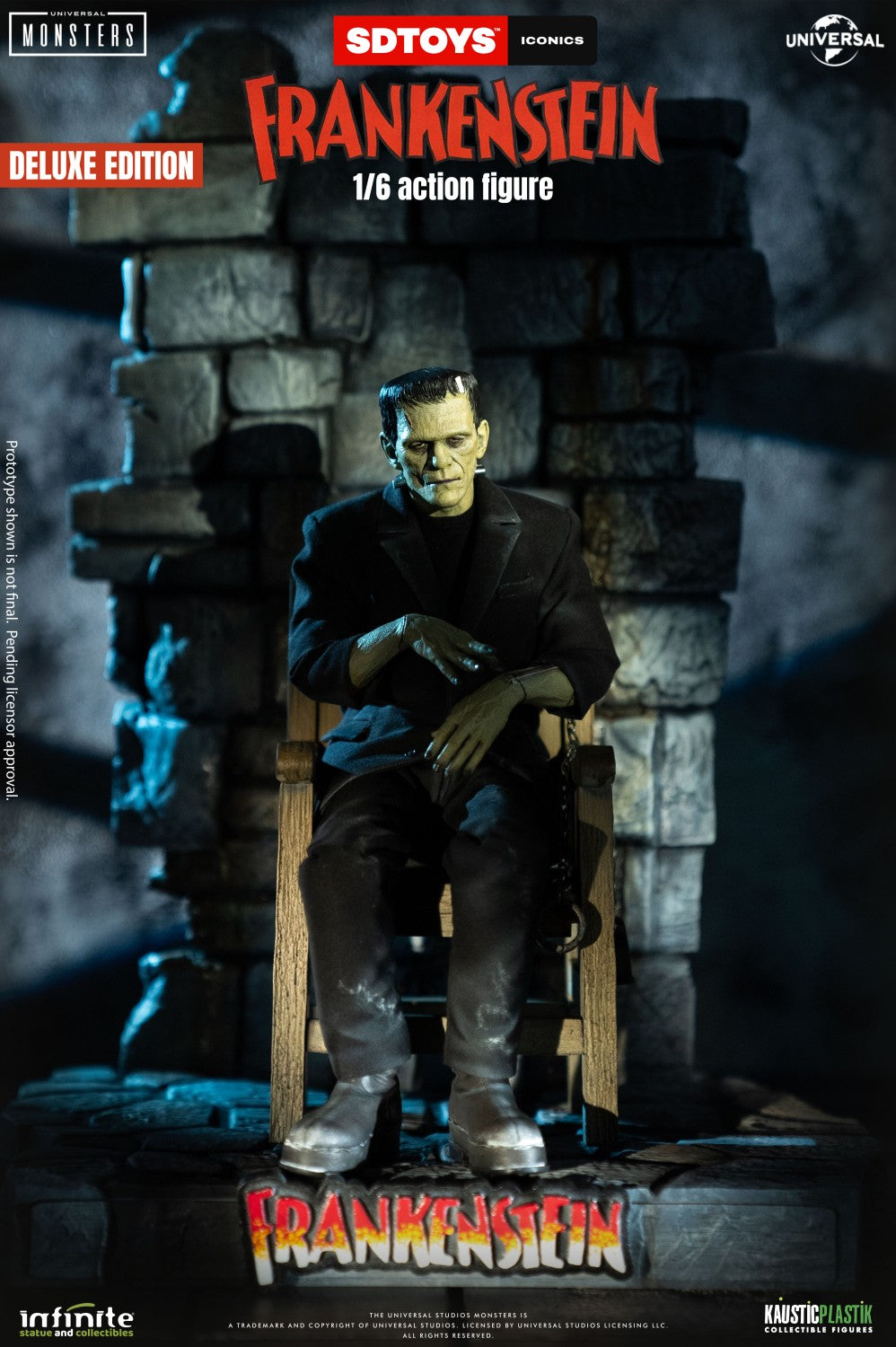 In Stock Infinite Statue 1/6 Frankenstein Male Action Figure Model Deluxe Ver.