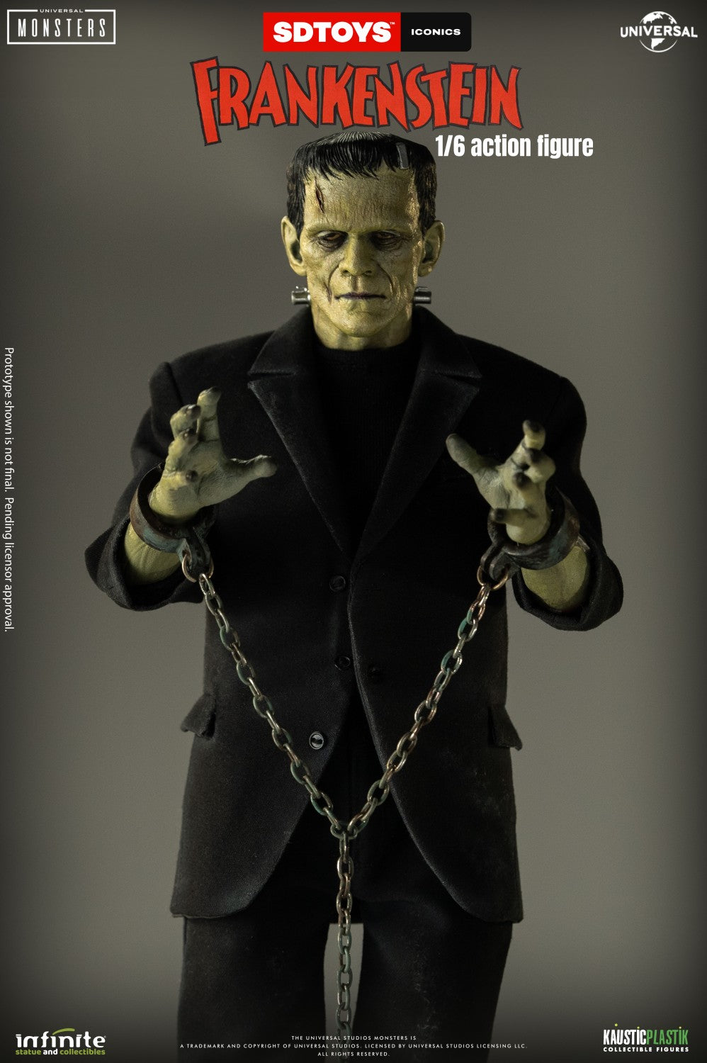In Stock Infinite Statue 1/6 Frankenstein Collectible Male Action Figure Model Toy