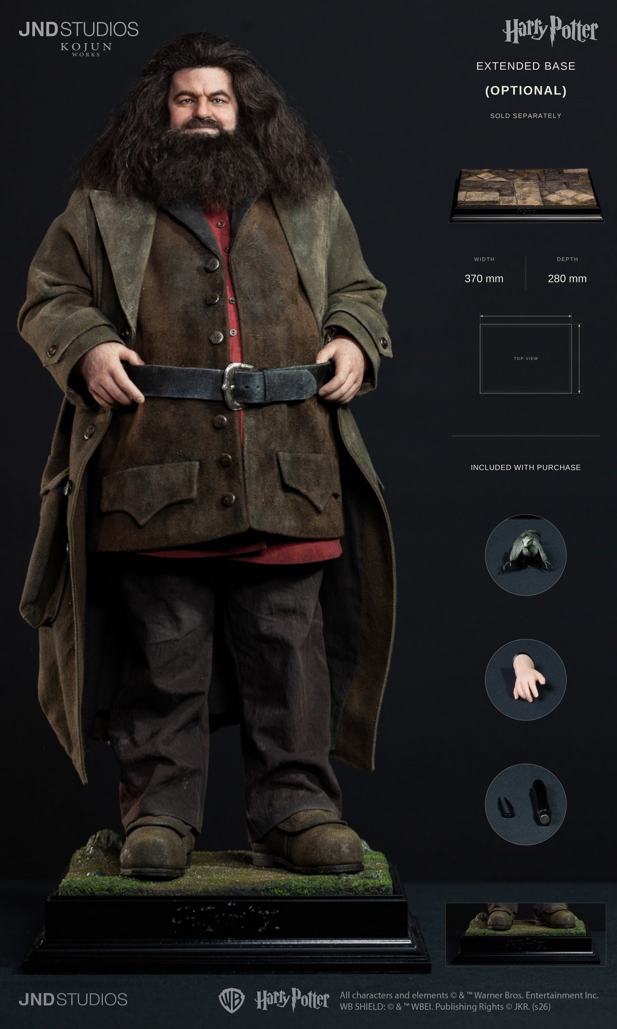 Presale JND STUDIOS HMSK-002 1/6 HMS Harry Potter Rubeus Hagrid Action Figure