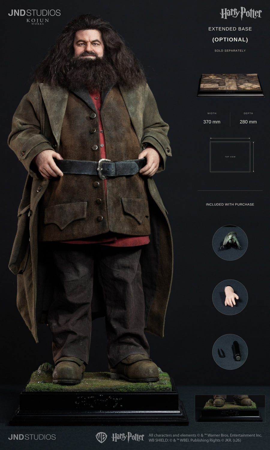 Presale JND STUDIOS HMSK-002 1/6 HMS Harry Potter Rubeus Hagrid Action Figure