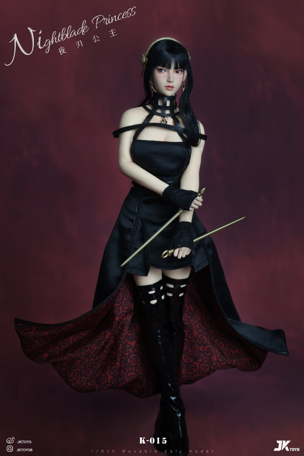 Presale JKTOYS K-015 1/6 Thorn Princess Yor Forger Cosplay Accessories for 12" Body