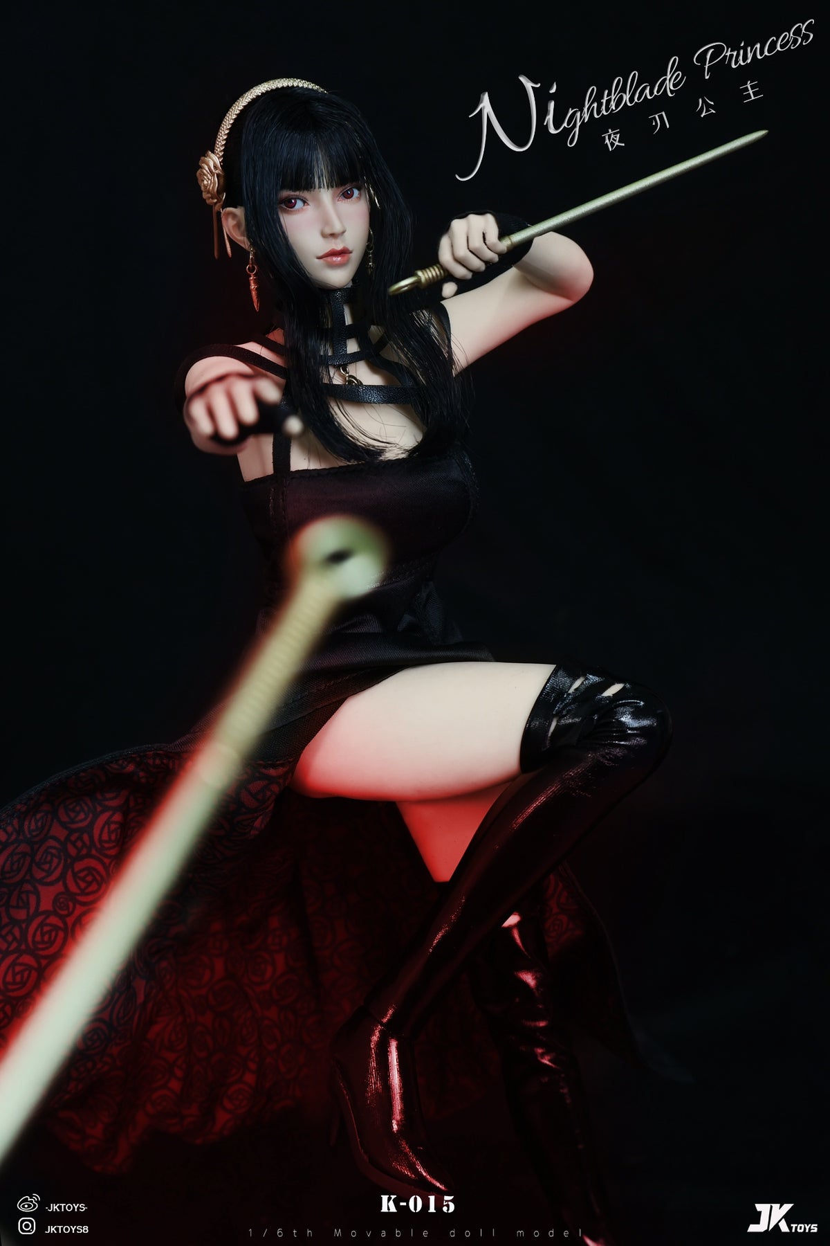 Presale JKTOYS K-015 1/6 Thorn Princess Yor Forger Cosplay Accessories for 12" Body