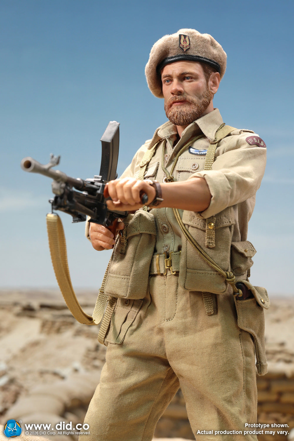 DID K80197 1/6 WWII British SAS Special Forces Colonel Alan Action Figure