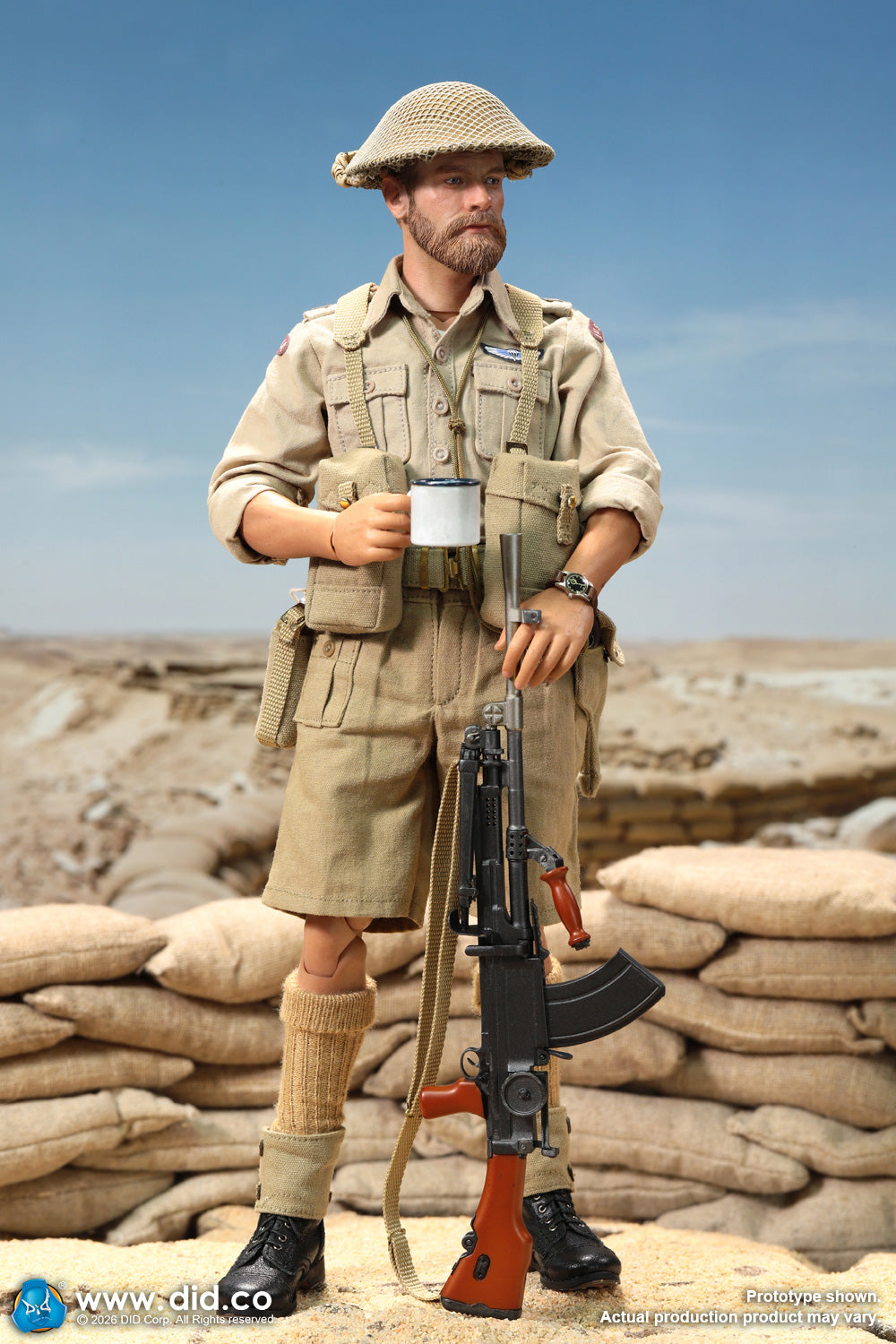 DID K80197 1/6 WWII British SAS Special Forces Colonel Alan Action Figure