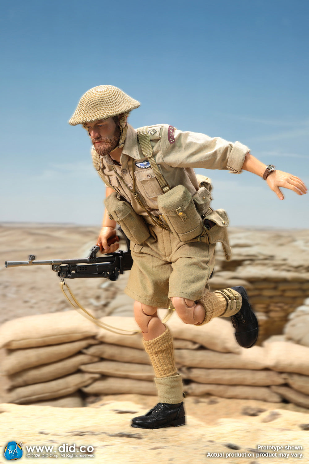 DID K80197 1/6 WWII British SAS Special Forces Colonel Alan Action Figure