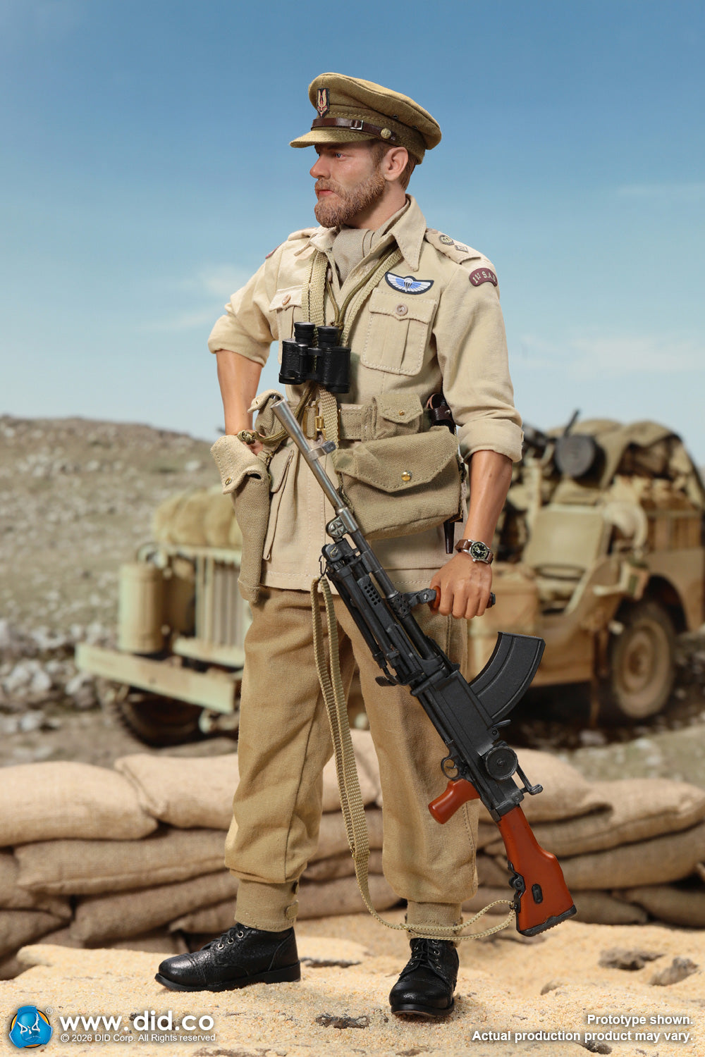DID K80197 1/6 WWII British SAS Special Forces Colonel Alan Action Figure