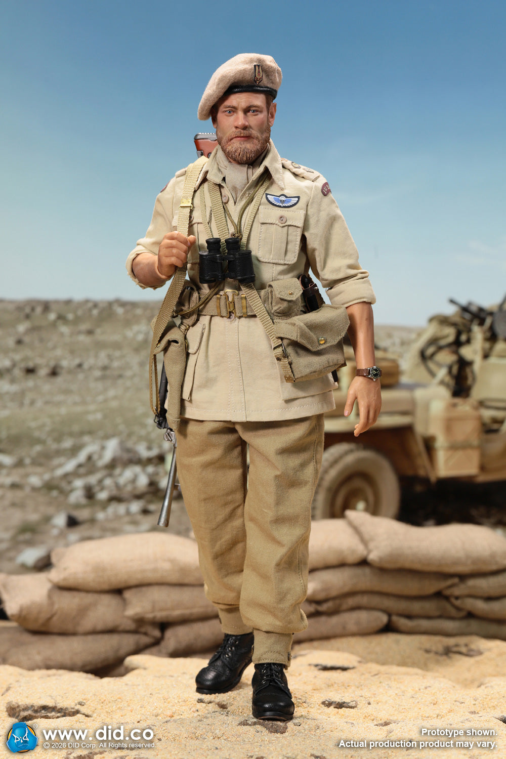 DID K80197 1/6 WWII British SAS Special Forces Colonel Alan Action Figure