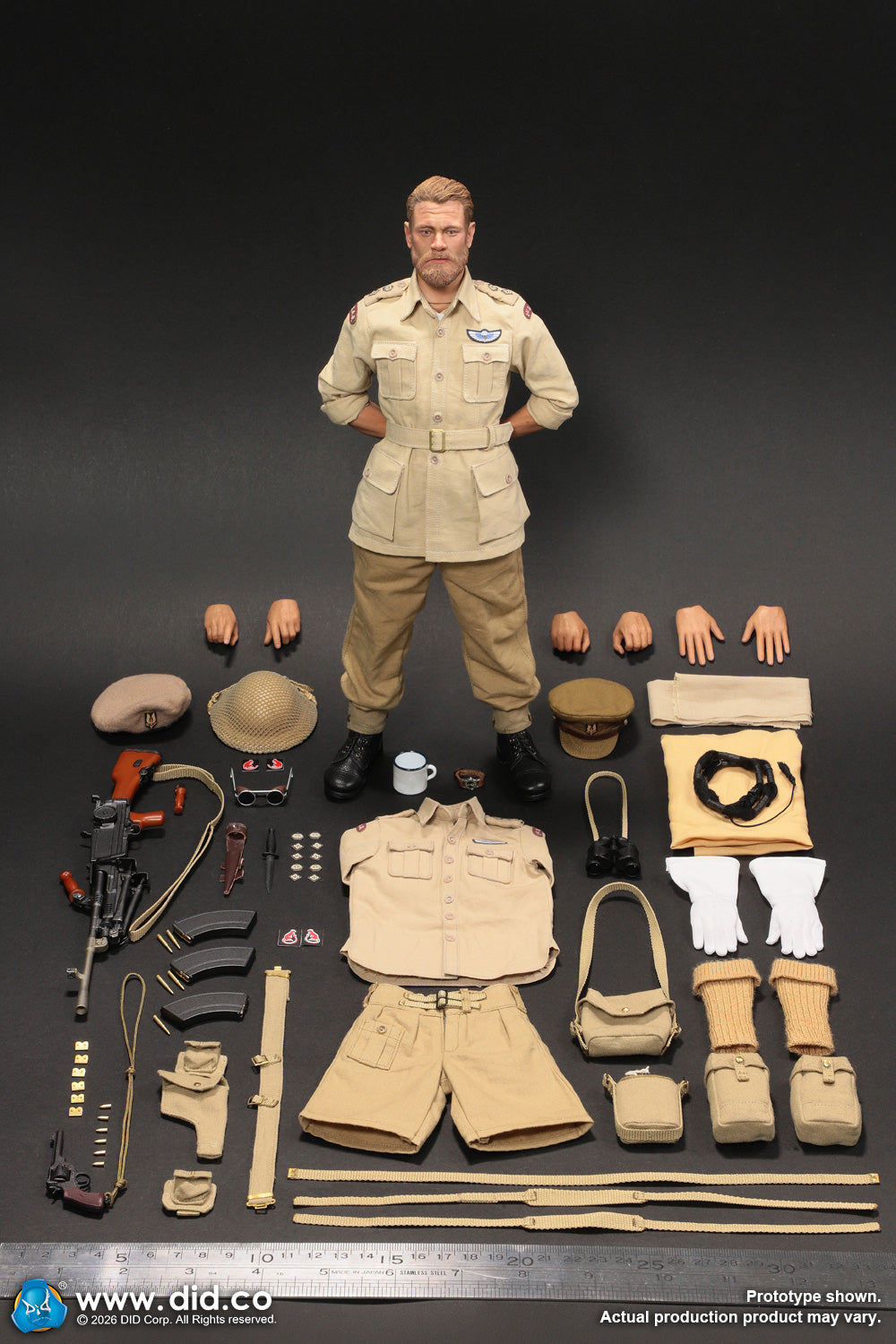 DID K80197 1/6 WWII British SAS Special Forces Colonel Alan Action Figure