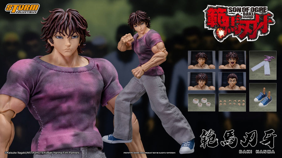 Storm Toys KIBK05 1/12 Baki Hanma Son of The Ogre Sammler-Actionfigur Spielzeug