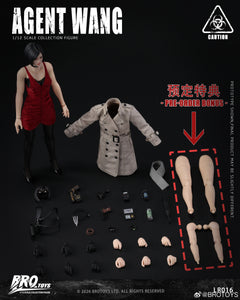 Presale BROTOYS LR016 1/12 Agent Wang Resident Zombie Evil Crisis Ada