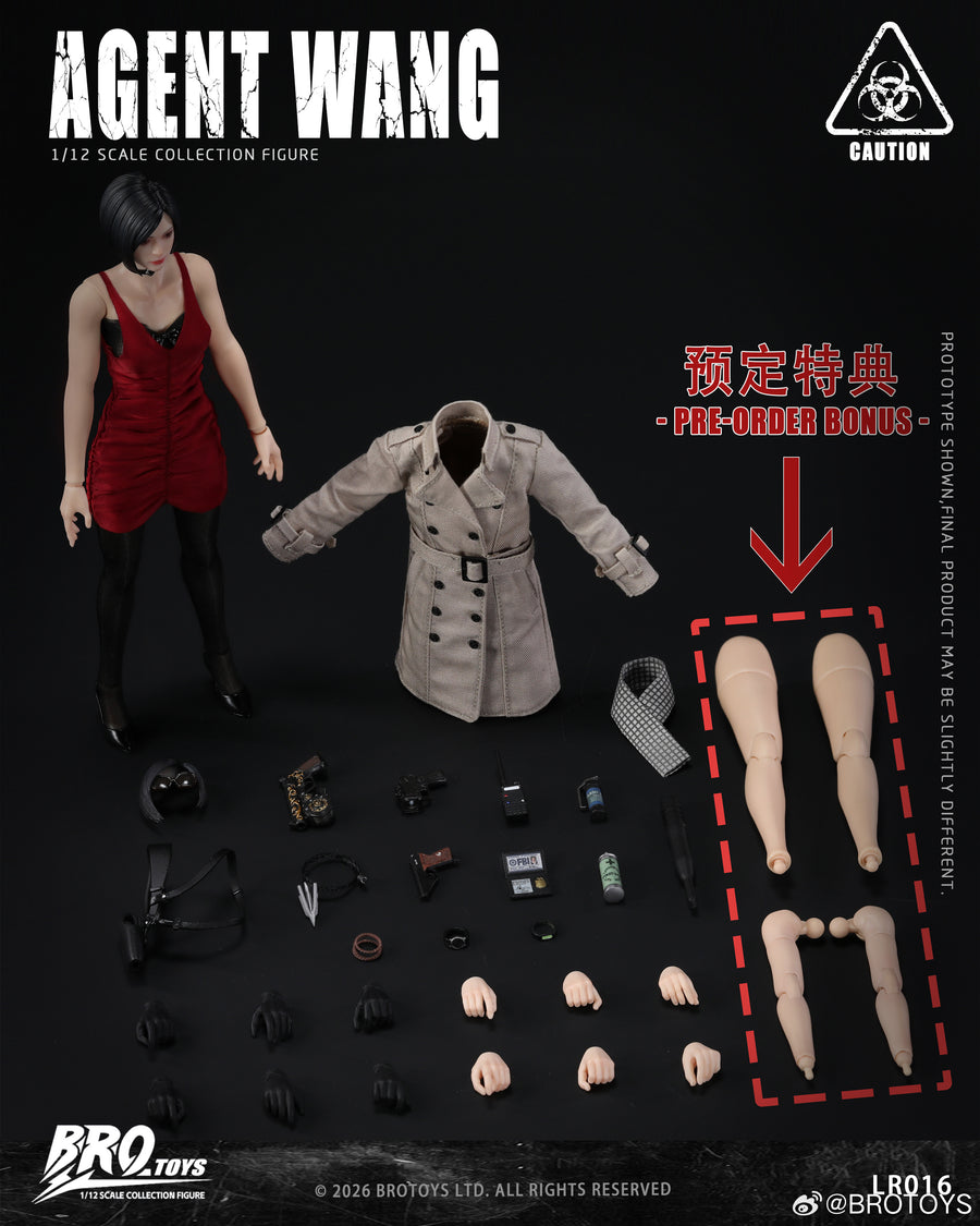 Presale BROTOYS LR016 1/12 Agent Wang Resident Zombie Evil Crisis Ada