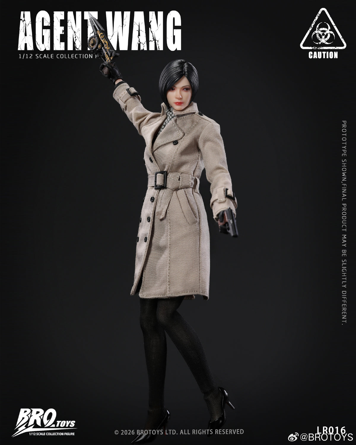 Presale BROTOYS LR016 1/12 Agent Wang Resident Zombie Evil Crisis Ada