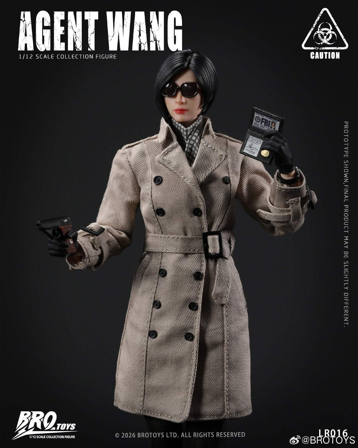 Presale BROTOYS LR016 1/12 Agent Wang Resident Zombie Evil Crisis Ada Deluxe Ver.