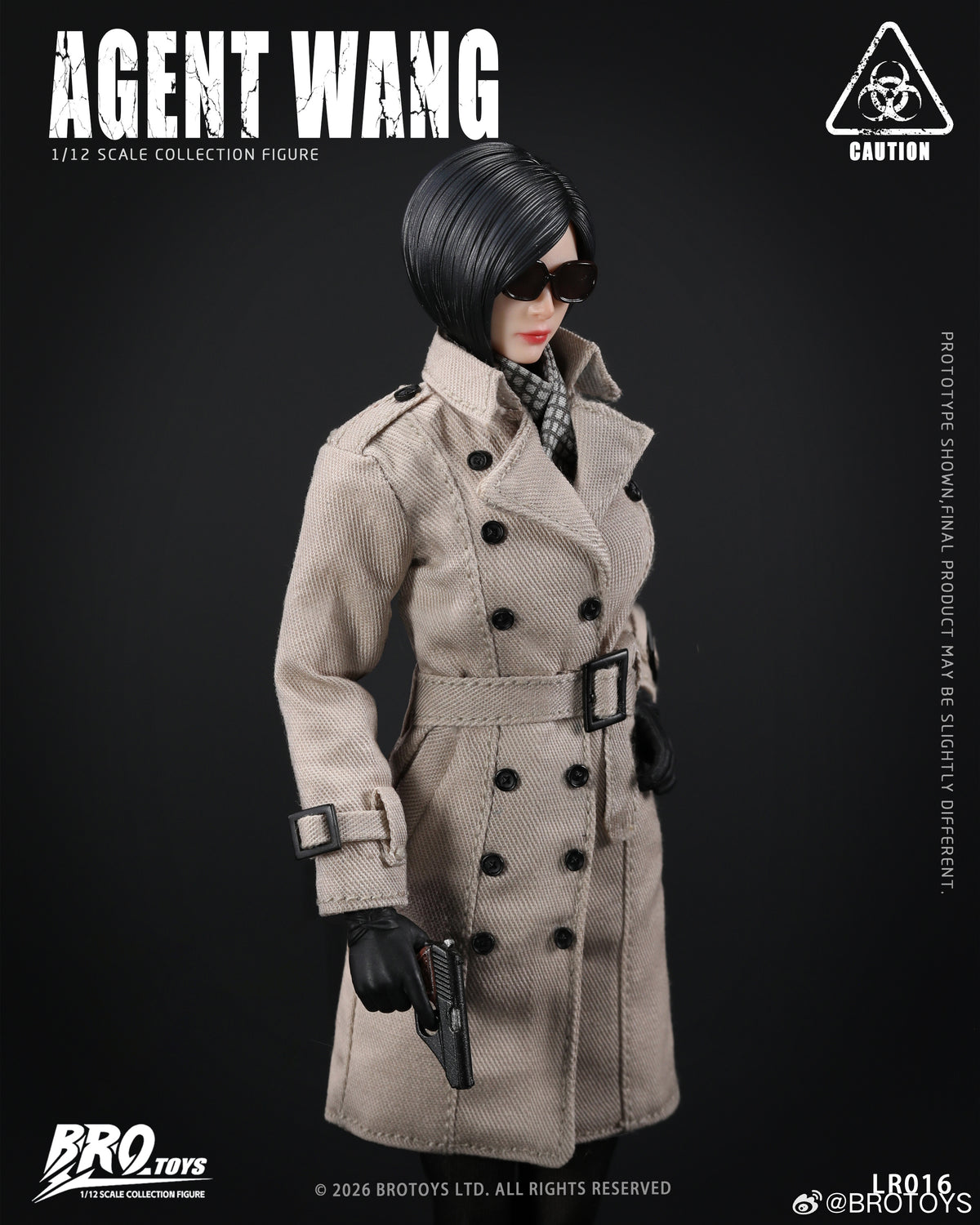 Presale BROTOYS LR016 1/12 Agent Wang Resident Zombie Evil Crisis Ada