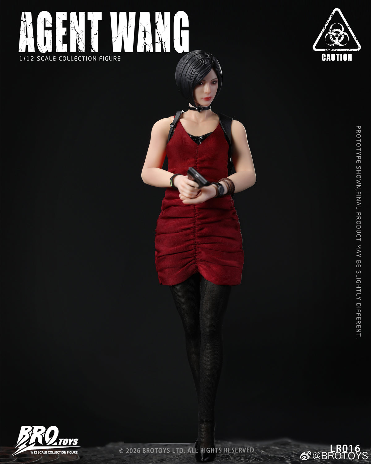 Presale BROTOYS LR016 1/12 Agent Wang Resident Zombie Evil Crisis Ada