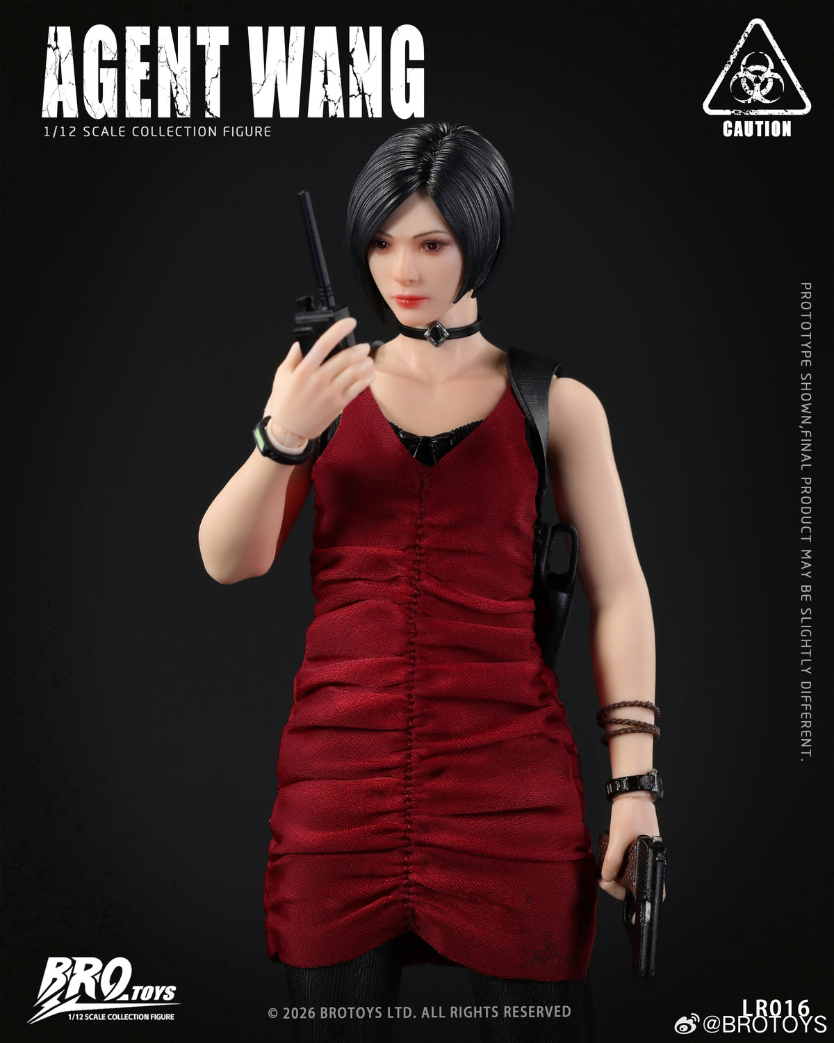 Presale BROTOYS LR016 1/12 Agent Wang Resident Zombie Evil Crisis Ada