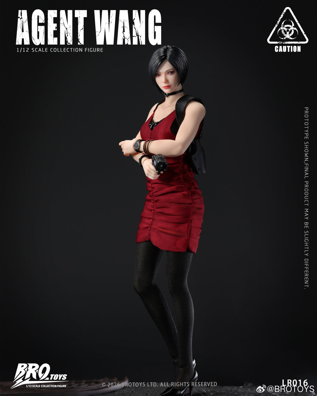 Presale BROTOYS LR016 1/12 Agent Wang Resident Zombie Evil Crisis Ada
