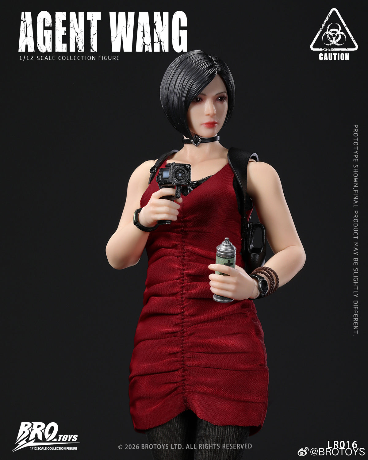 Presale BROTOYS LR016 1/12 Agent Wang Resident Zombie Evil Crisis Ada