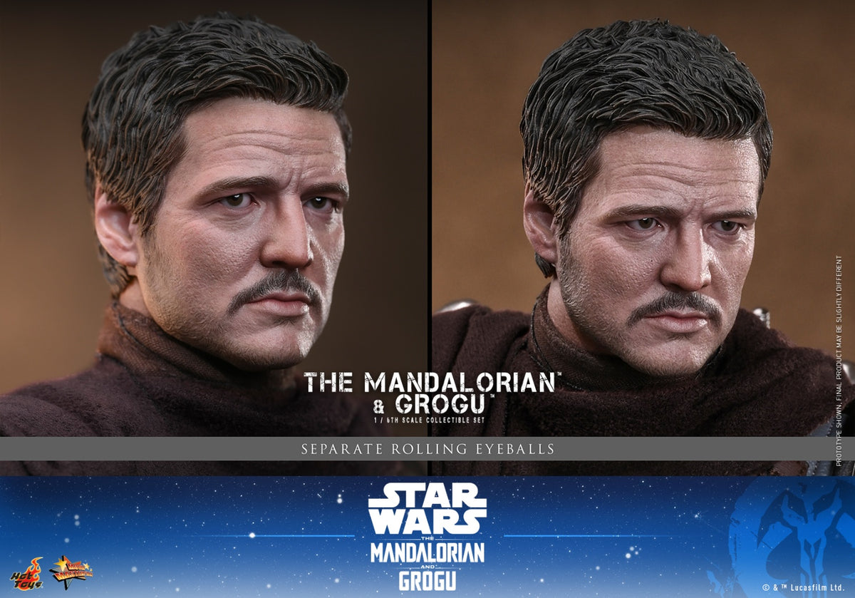 Hot Toys MMS872 1/6 Star Wars The Mandalorian & Grogu Action Figure Deluxe Ver.