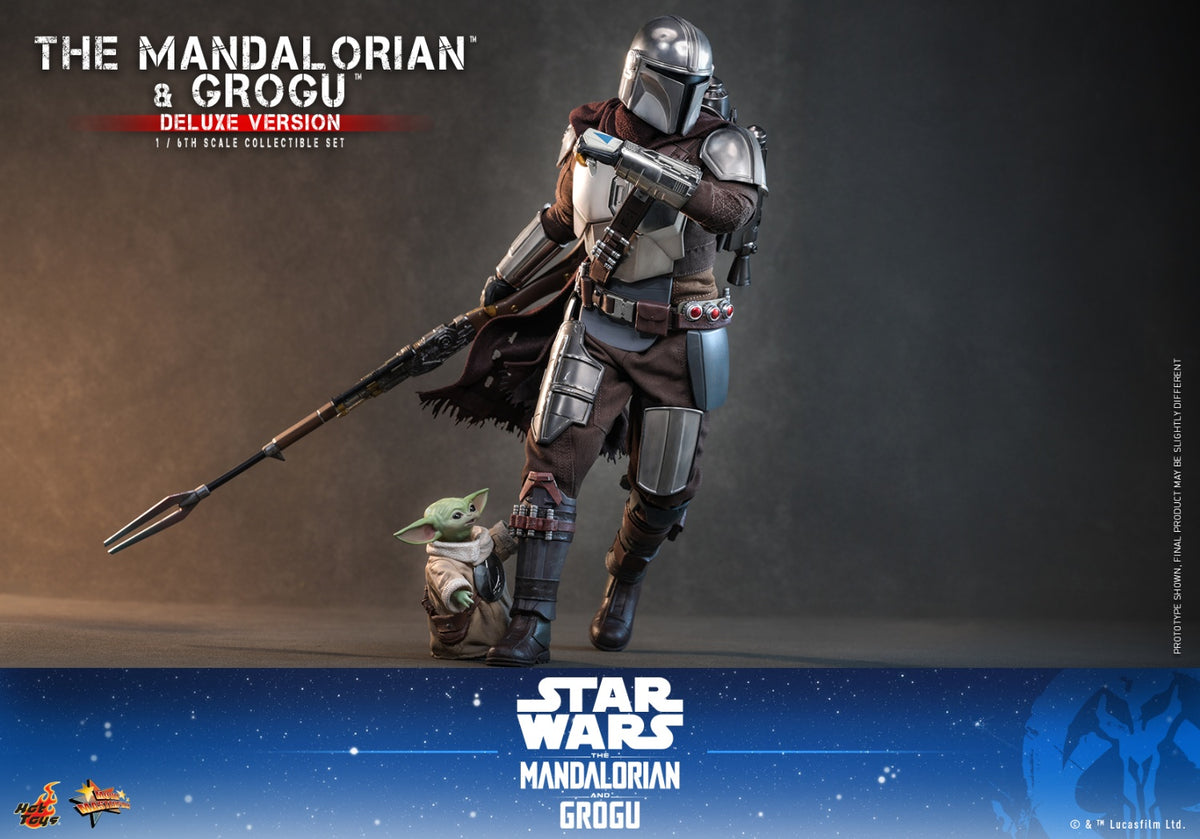 Hot Toys MMS872 1/6 Star Wars The Mandalorian & Grogu Action Figure Deluxe Ver.