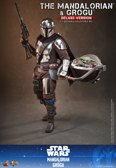 Hot Toys MMS872 1/6 Star Wars The Mandalorian & Grogu Action Figure Deluxe Ver.