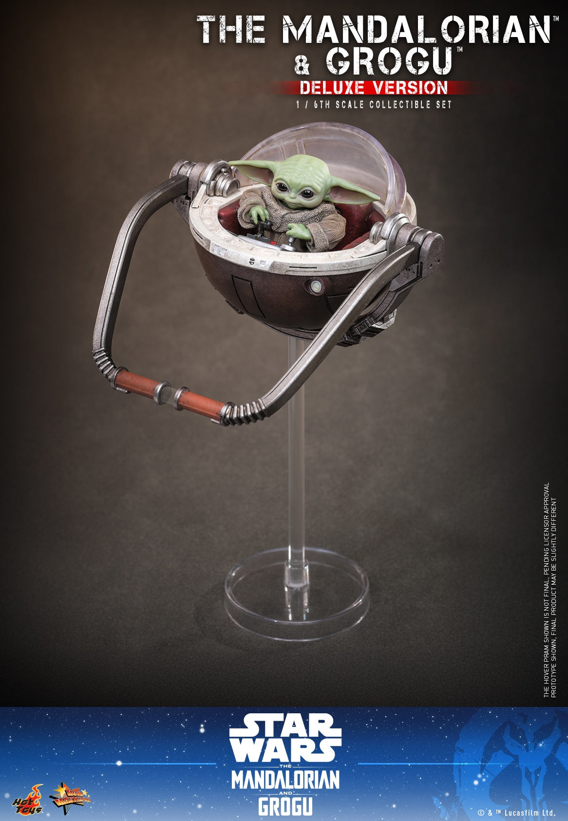 Hot Toys MMS872 1/6 Star Wars The Mandalorian & Grogu Action Figure Deluxe Ver.