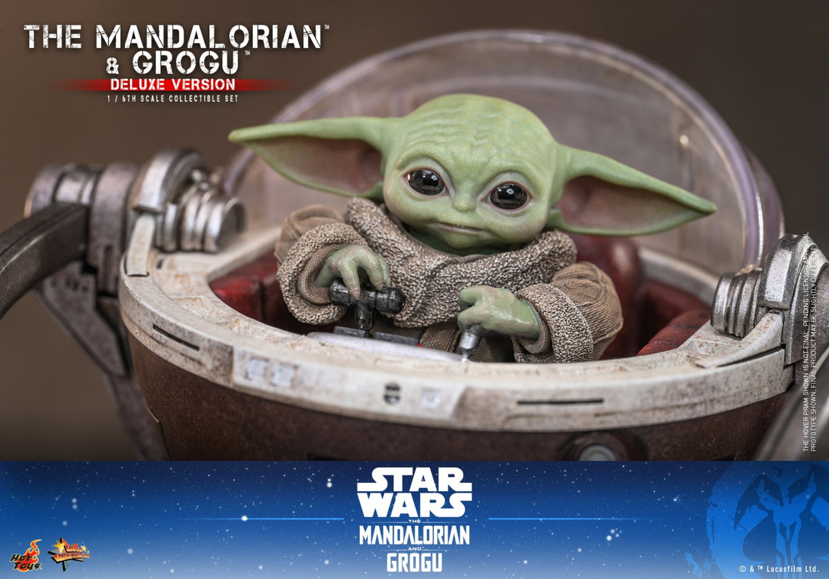 Hot Toys MMS872 1/6 Star Wars The Mandalorian & Grogu Action Figure Deluxe Ver.