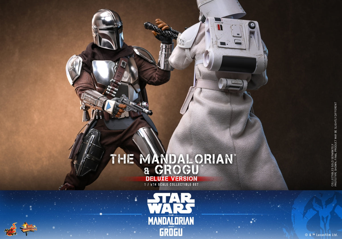 Hot Toys MMS872 1/6 Star Wars The Mandalorian & Grogu Action Figure Deluxe Ver.