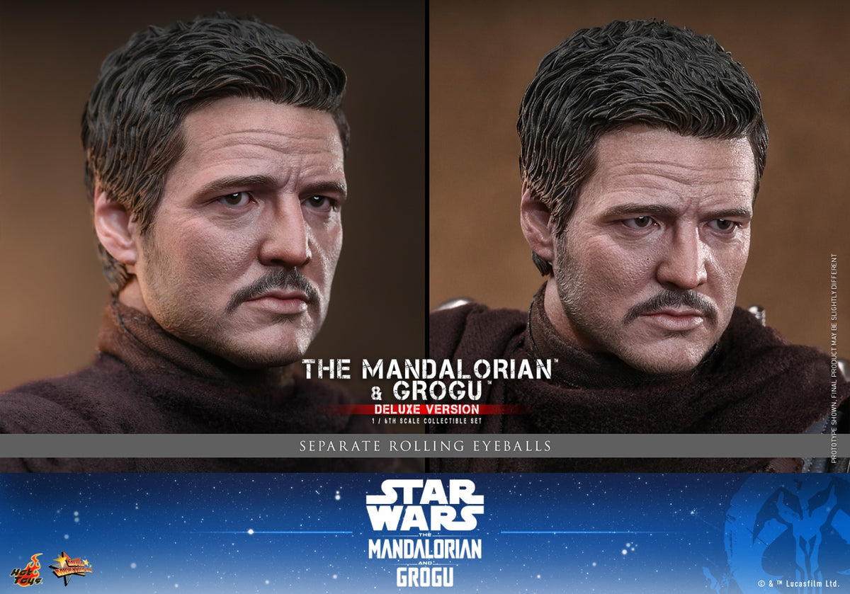 Hot Toys MMS872 1/6 Star Wars The Mandalorian & Grogu Action Figure Deluxe Ver.