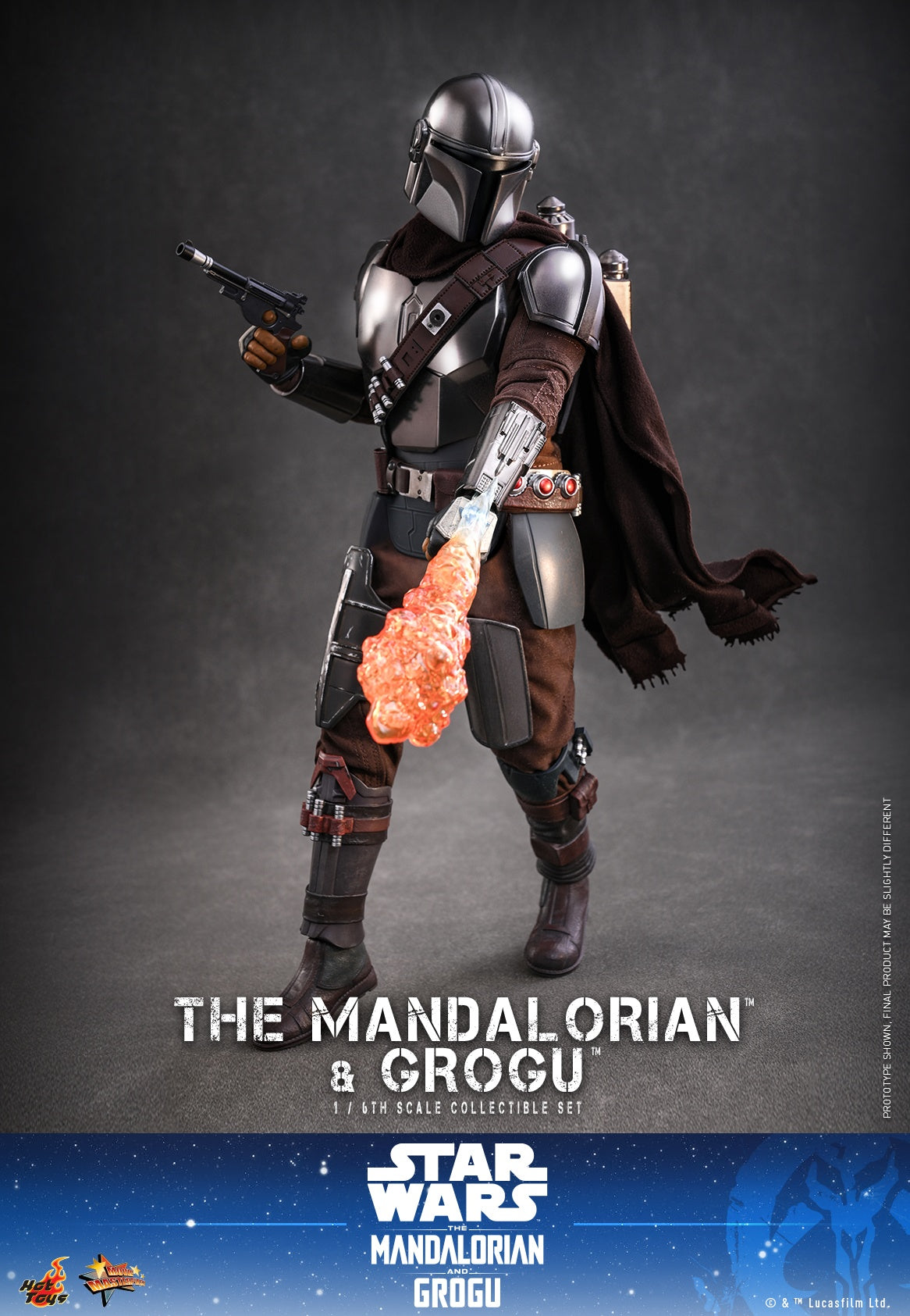 Hot Toys MMS872 1/6 Star Wars The Mandalorian & Grogu Action Figure Deluxe Ver.