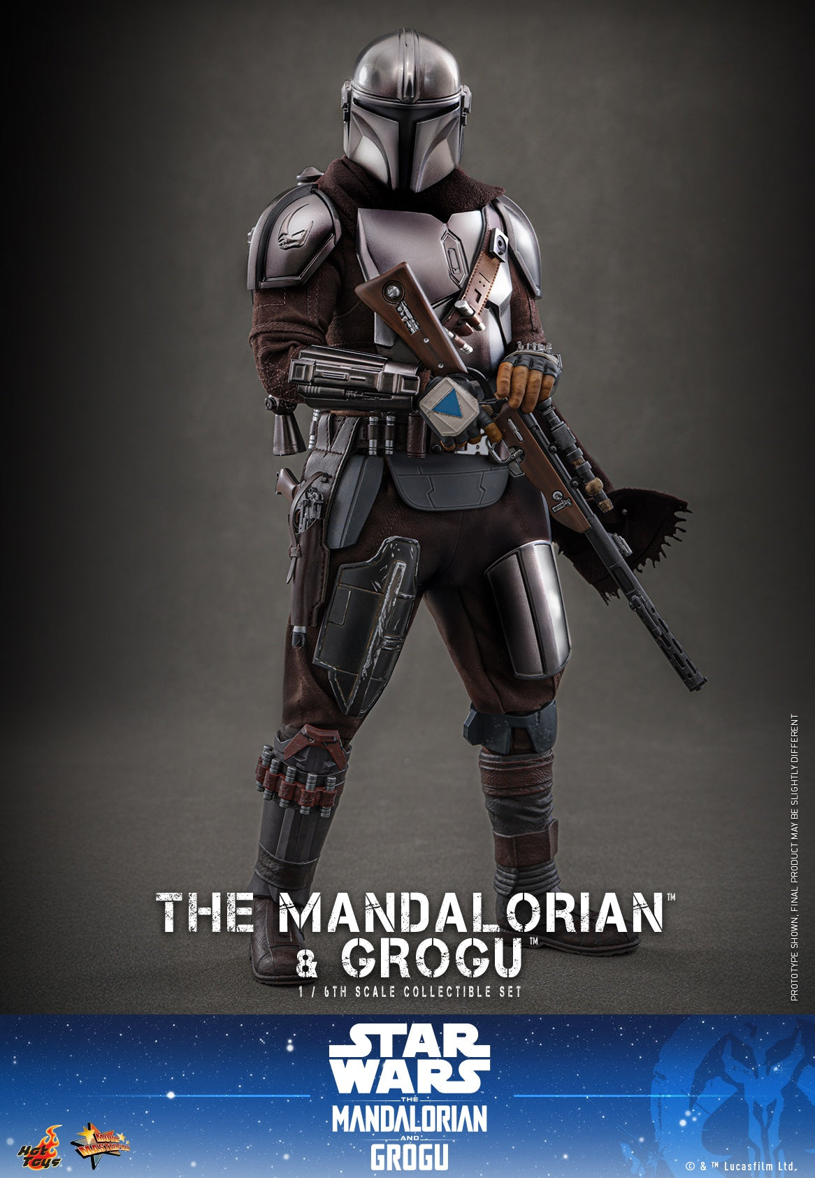 Hot Toys MMS872 1/6 Star Wars The Mandalorian & Grogu Action Figure Deluxe Ver.