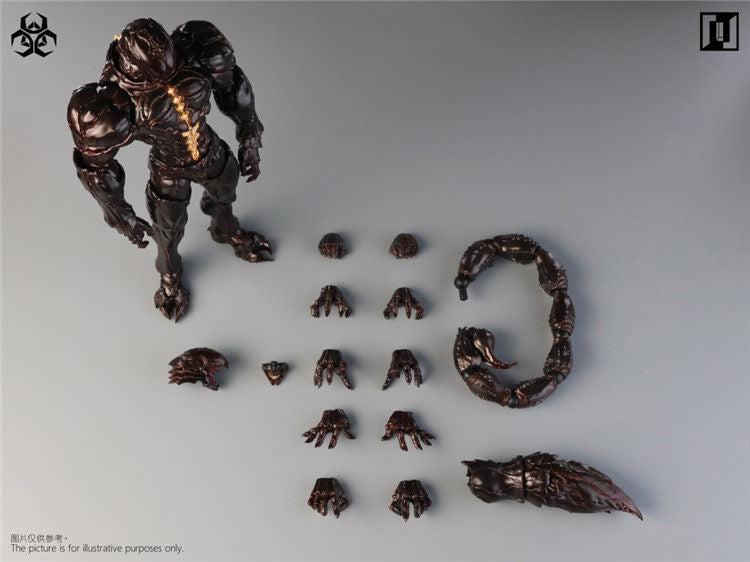 Presale Mirrfig MF004-A 1/12 EVOWarfare Plague Action Figure Red Ver.