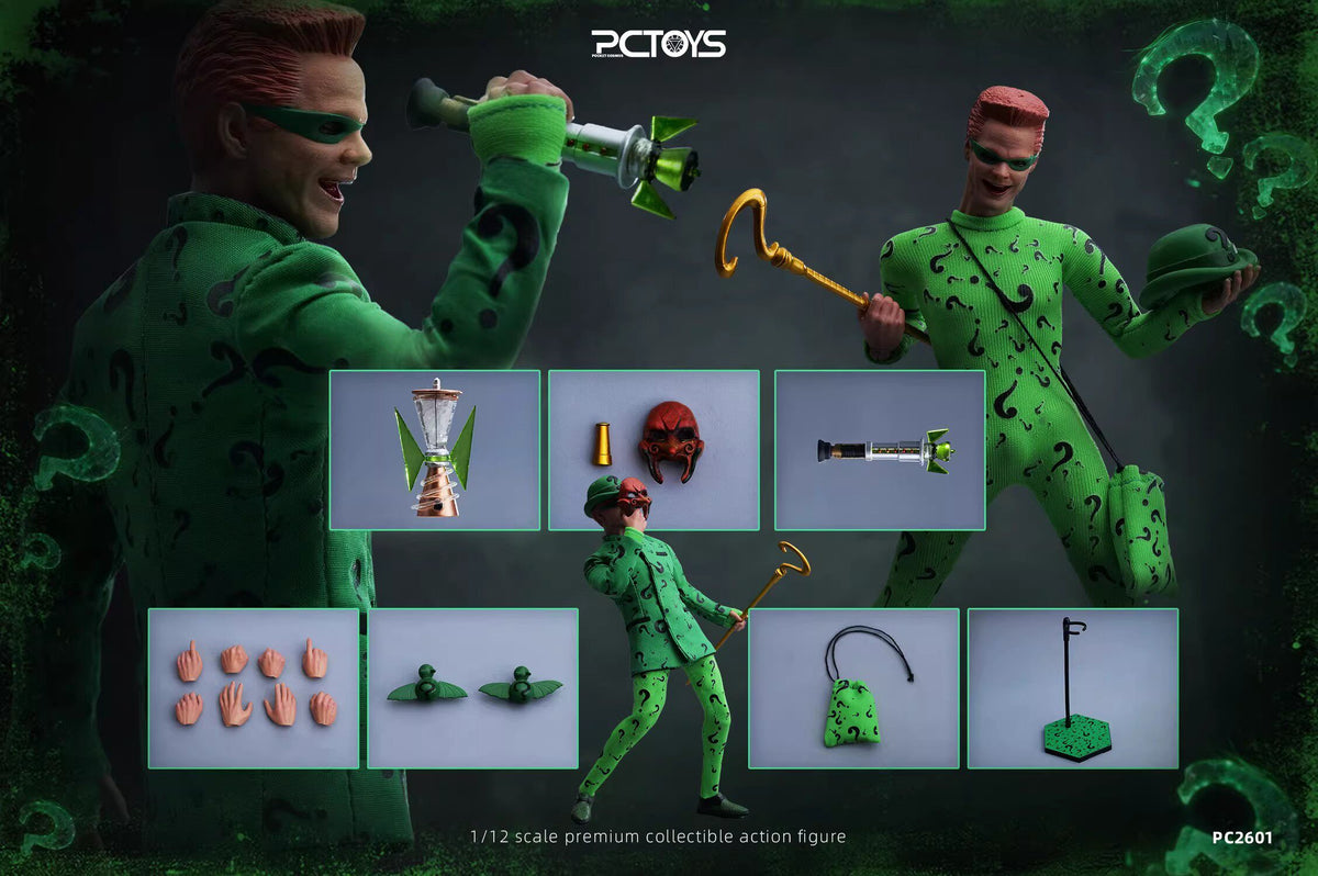 【予約】PCTOYS PC2601 1/12 フォーエヴァー・リドラー ジム・キャリー 男性アクションフィギュア 模型玩具
