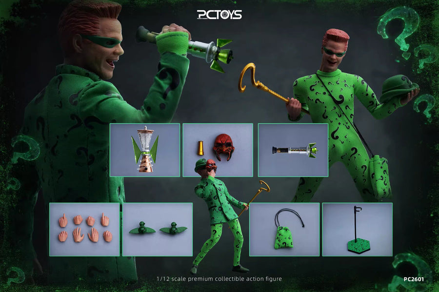 【予約】PCTOYS PC2601 1/12 フォーエヴァー・リドラー ジム・キャリー 男性アクションフィギュア 模型玩具