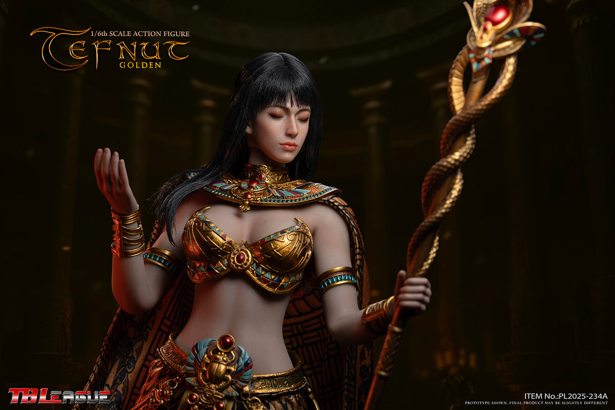 TBLeague PL2025-234A 1/6 Egyptian Goddess Tefnut-Golden Female Action Figure Toy
