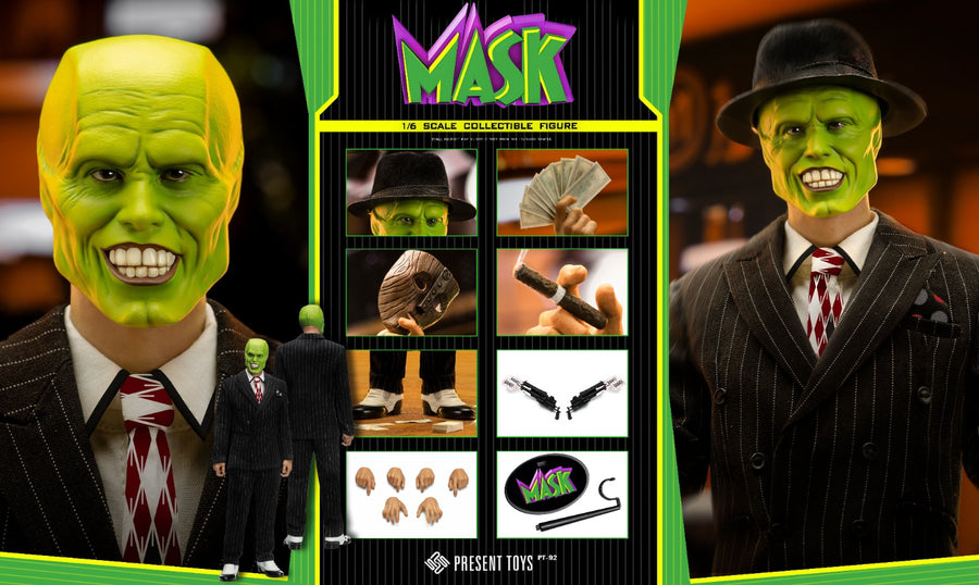 PRESENT TOYS PT-sp92 1/6 Mask Man Jim 12" Action Figure Suit Ver.