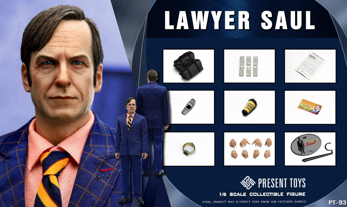 Presale PRESENT TOYS PT-sp93 1/6 Saul Lawyer Goodman Male Action Figure Model