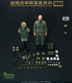 QORANGE QOTOYS QOM-1046 Figurine articulée 1/6 d'infirmier de l'armée américaine pendant la guerre du Vietnam