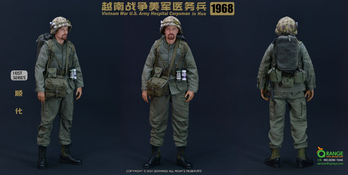 QORANGE QOTOYS QOM-1046 Figurine articulée 1/6 d'infirmier de l'armée américaine pendant la guerre du Vietnam