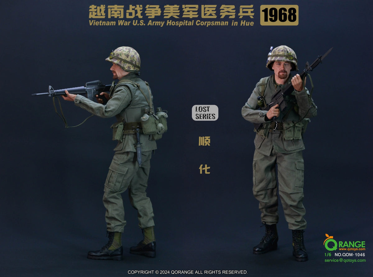 QORANGE QOTOYS QOM-1046 Figurine articulée 1/6 d'infirmier de l'armée américaine pendant la guerre du Vietnam